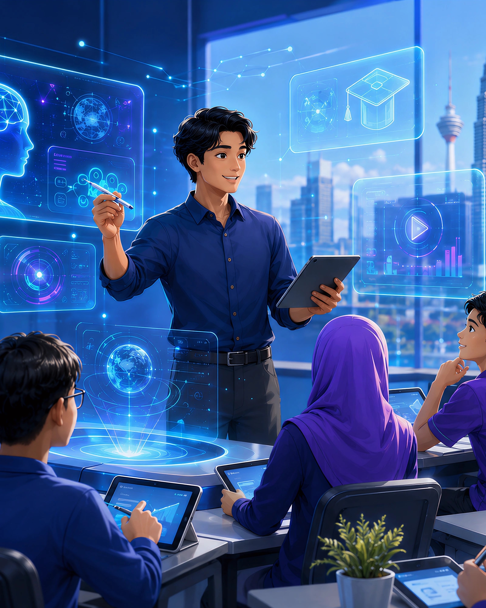 AI DigiTeach video pengajaran berteraskan AI